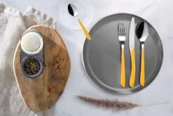 Amefa Bestekset Eclat - Mustard Yellow Matt - 24-delig / 6 Personen -Keuken Benodigdheden Verkoop 2294YMTR42C71 1 1