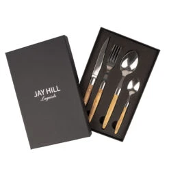 Jay Hill Bestekset Laguiole - Olijfhout - 4-delig -Keuken Benodigdheden Verkoop 4 8720812849636 2