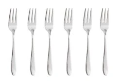 Sambonet Gebaksvorkjes Velvet Zilver 6 Stuks