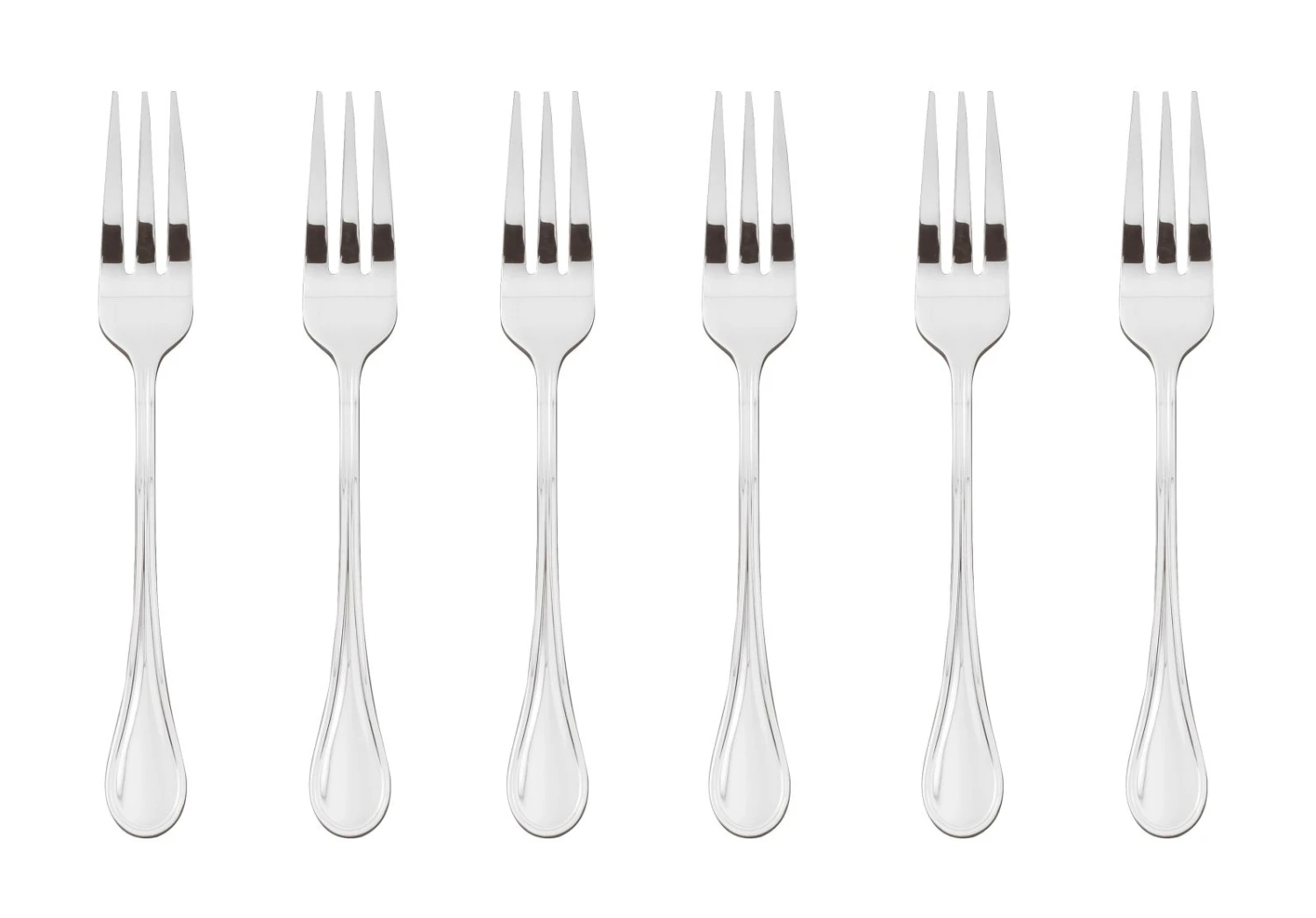 Sambonet Gebaksvorkjes Royal Zilver 6 Stuks 3 Sambonet Gebaksvorkjes Royal Zilver 6 Stuks