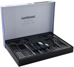Sambonet Bestekset Bloom - Antique RVS - Monoblock - 36 Delig / 6 Personen -Keuken Benodigdheden Verkoop 8014808499029 3