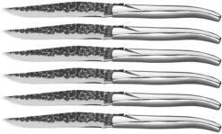 Jay Hill Steakmessen Laguiole - Raw Black - RVS - 6 Stuks -Keuken Benodigdheden Verkoop 8720364453435 2