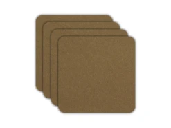 ASA Selection Onderzetters - Soft Leather - Cork - 10 X 10 Cm - 4 Stuks