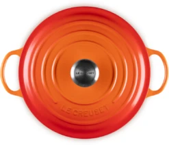 Le Creuset Braadpan Signature - Marmite - Oranjerood - ø 26 Cm / 4.1 Liter -Keuken Benodigdheden Verkoop LC 20231107 HL PS FS 21114260900430 004