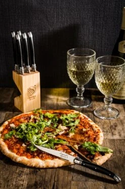 Laguiole Style De Vie Steakmessen Premium Line Zwart 6 Stuks -Keuken Benodigdheden Verkoop Laguiole Premium Line steakmessen 18 mm sf Gr 5