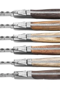 Laguiole Style De Vie Steakmessen Luxury Line 6 Stuks -Keuken Benodigdheden Verkoop Luxury Line gemengd hout pr 1 3 gr