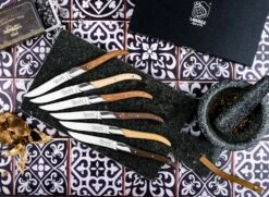 Laguiole Style De Vie Steakmessen Luxury Line 6 Stuks -Keuken Benodigdheden Verkoop Luxury line steakmessen gemengd hout sf gr 3