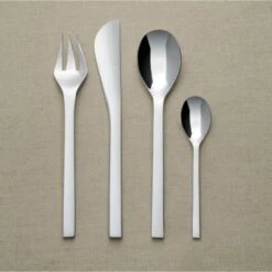 Alessi Tafellepel Colombina - FM06/1 - Door Doriana & Massimiliano Fuksas -Keuken Benodigdheden Verkoop alessi servizio posate set 24pz acciaio colombina collection acciaio acciaio lucido b66 1 3