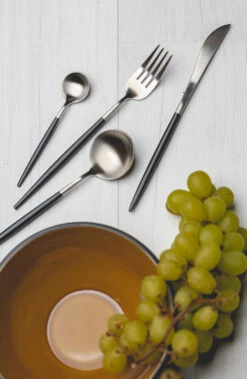 Jay Hill Bestekset - RVS / Zwart - 24 Delig / 6 Personen -Keuken Benodigdheden Verkoop jay hill bestek rvs 1 2